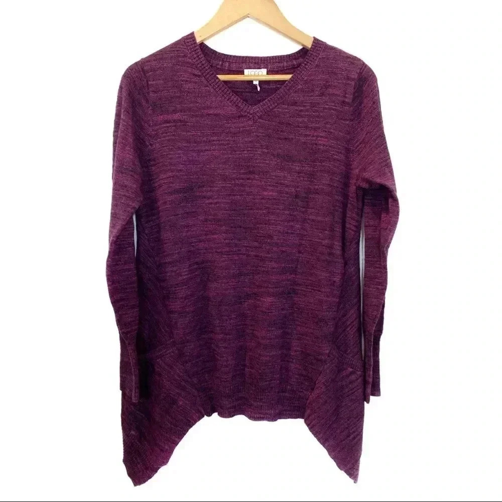 LOGO Purple Casual Long Sleeve Top